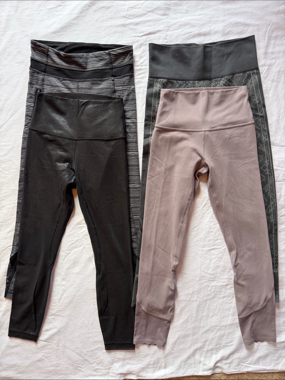 Lot of Four (4) Lululemon High-Waist Active Leggings